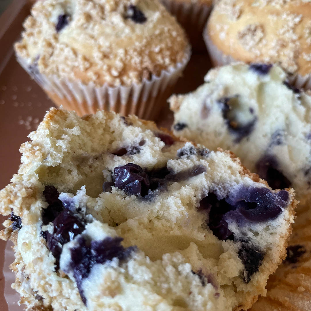 Wild Blueberry Streusel Muffin – SLO Delicious