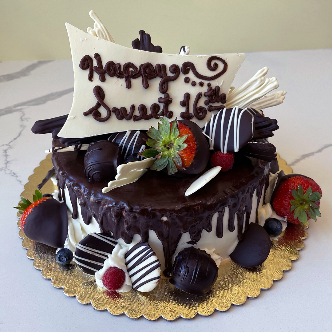 Happy Sweet 16 Birthday Cake – SLO Delicious